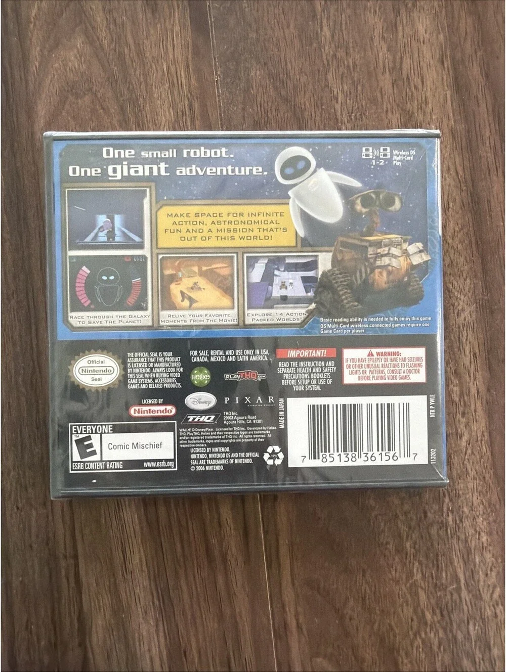 Wall-E (Nintendo DS, 2006) Brand New Factory Sealed Video Game